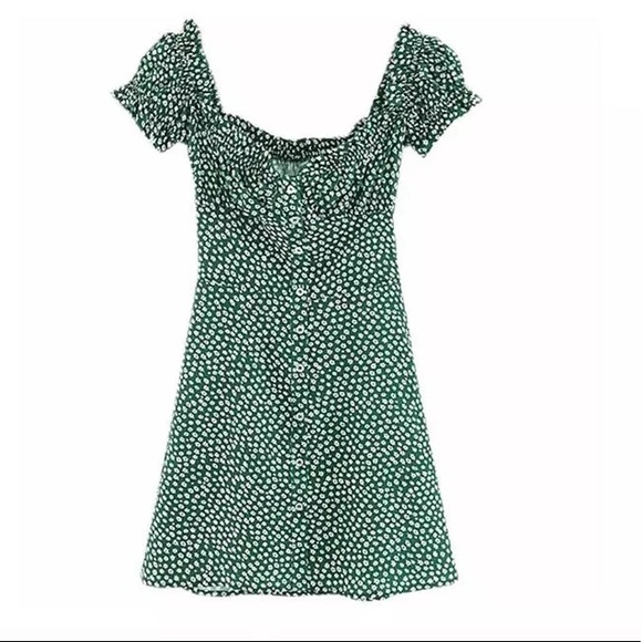 5⭐️ FAV BESTSELLER NEW With Jean Style Green Dress - Picture 6 of 7